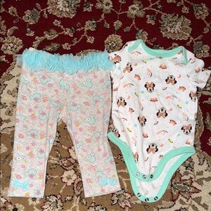 Disney Baby Outfit with Aqua Accents